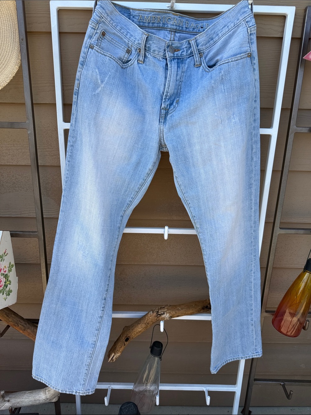 American Eagle New Outfitters Light Blue Skinny Jeans 32x32 Mens/ boyfriend